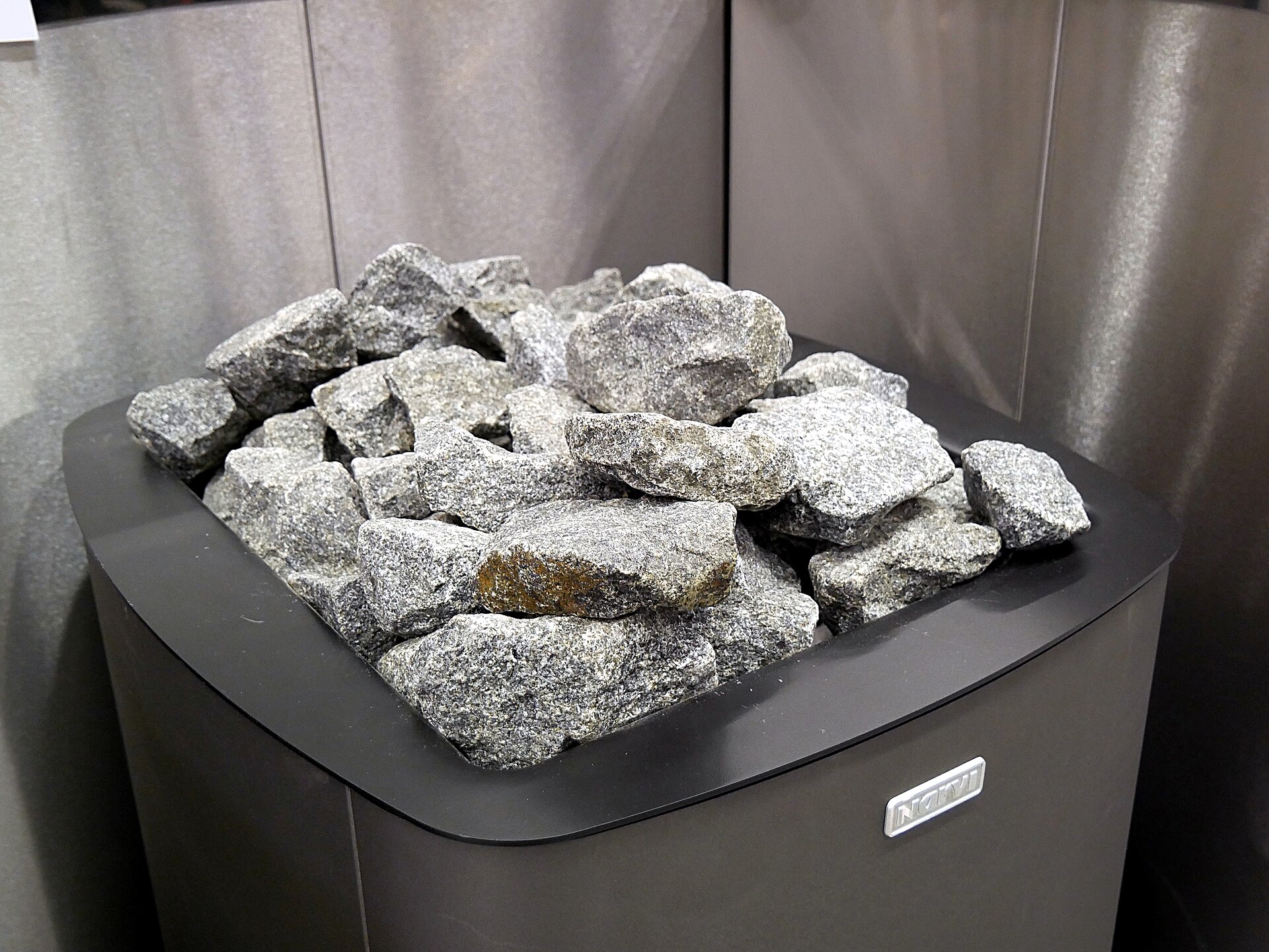 Sauna heater with stones — heart of a sauna installation